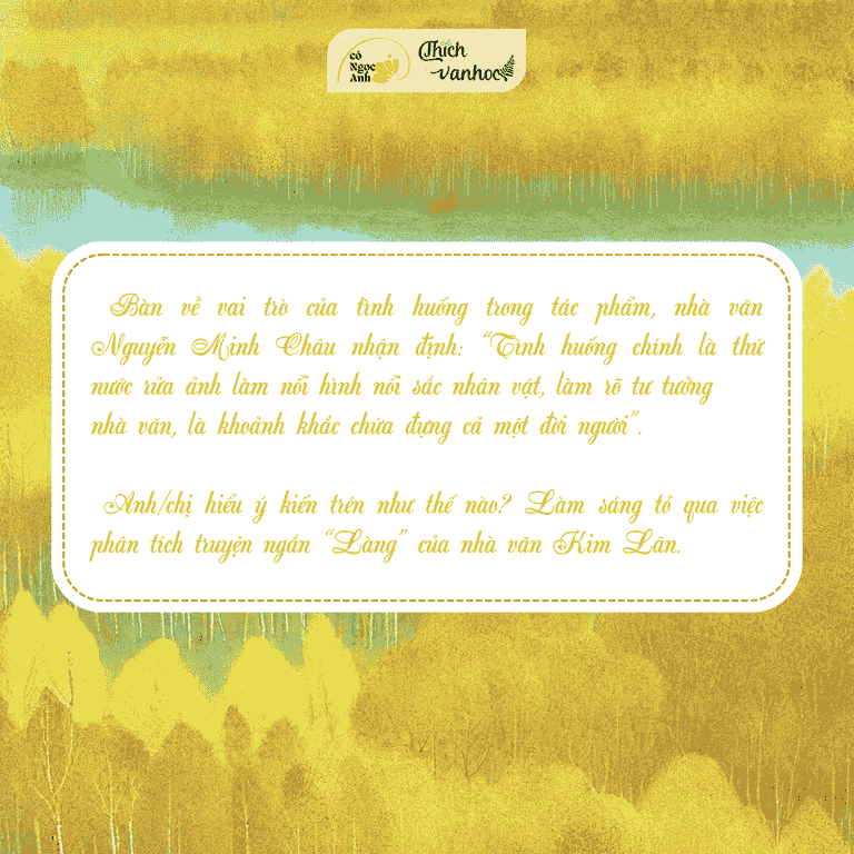 Vai tro cua tinh huong trong tac pham