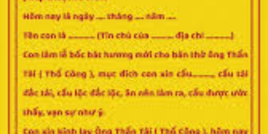 Xem chi tiết bước 3: Thắp hương và đọc văn khấn thần linh