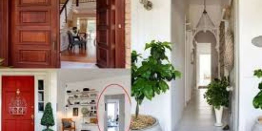 Quy trình mối liên hệ phong thủy giữa cửa chính và cửa phụ trong ngôi nhà