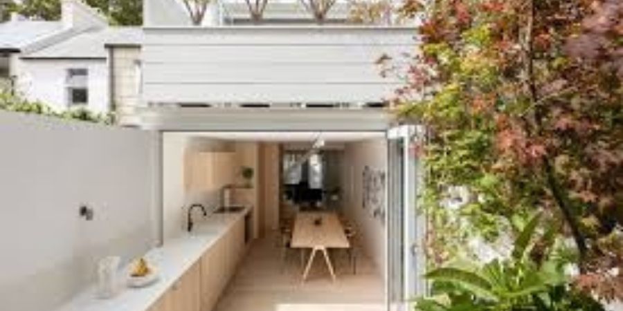 Xem chi tiết từ bên ngoài nhìn thấy bếp