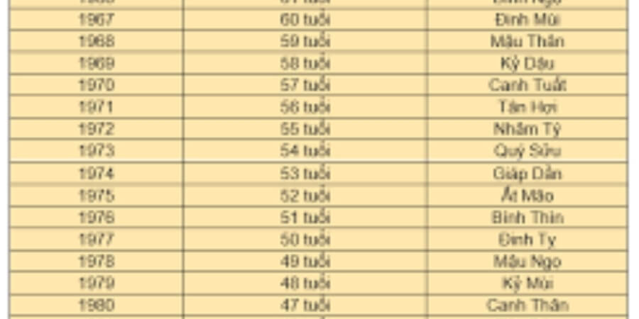 Xem chi tiết dùng tuổi âm lịch