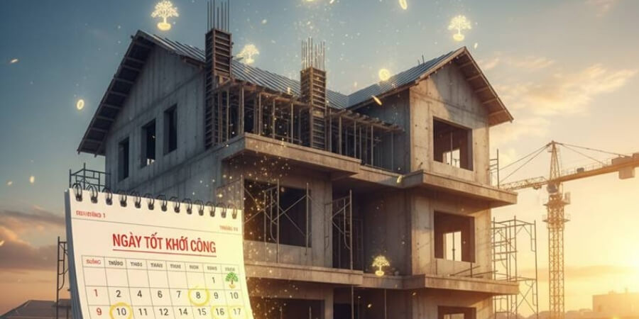 Cách xem ngày khởi công
