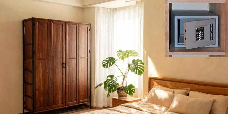 phong thuỷ để két sắt trong phòng ngủ