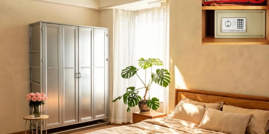 phong thuỷ để két sắt trong phòng ngủ