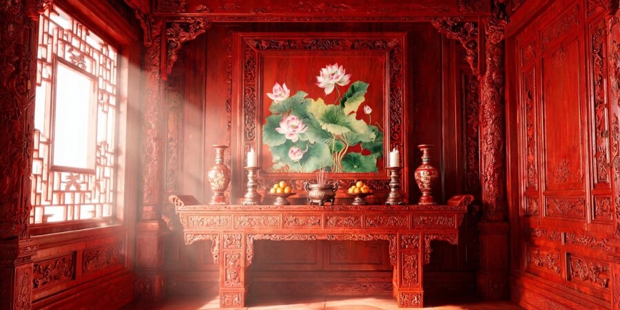 thiết kế phòng thờ theo phong thuỷ
