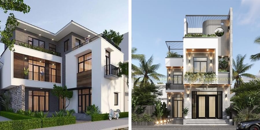 Xem thêm chi tiết mẫu nhà 2 tầng chữ L kinh nghiệm