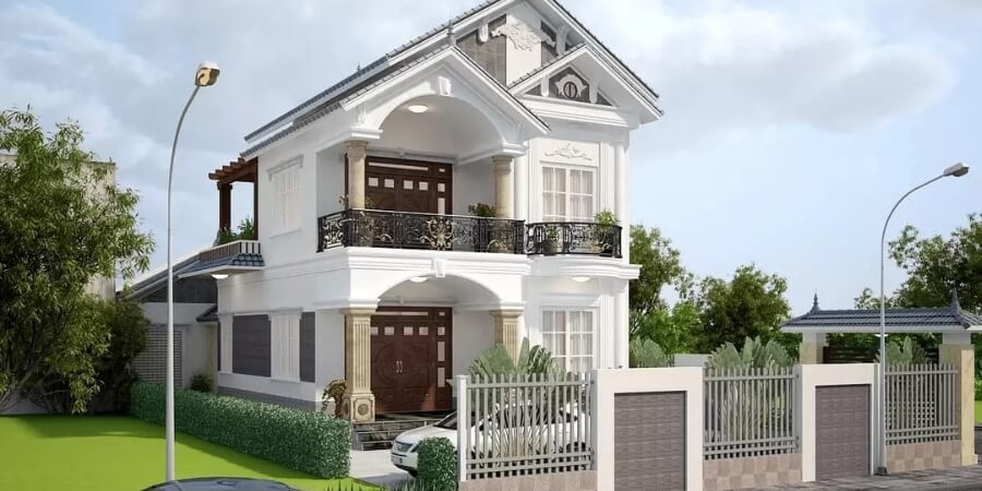 Mẫu nhà 2 tầng đẹp theo công năng