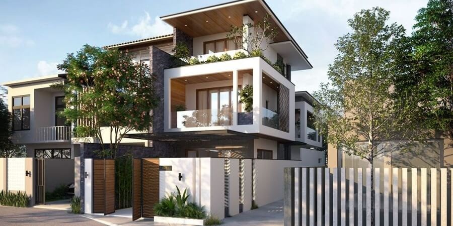 Mẫu nhà 2 tầng đẹp theo diện tích