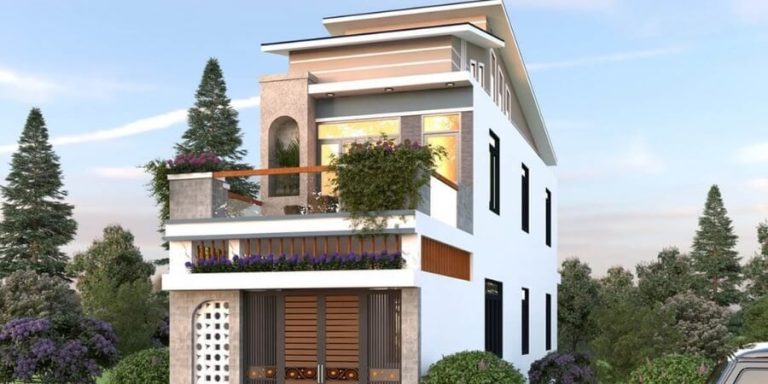 Xem thêm chi tiết mẫu nhà 2 tầng lệch