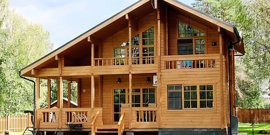 Mẫu nhà gỗ 2 tầng thiết kế bền đẹp