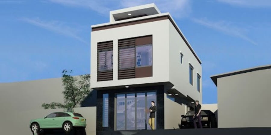 Xem thêm chi tiết mẫu nhà 2 tầng 30m2 chiều sâu