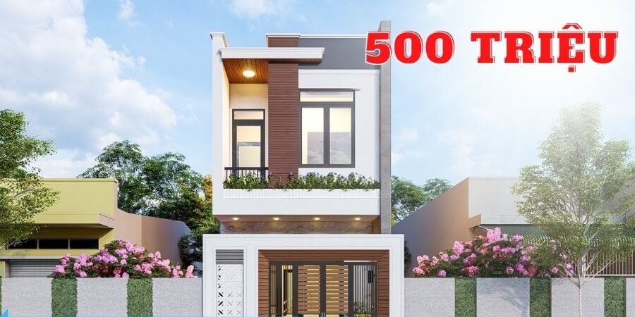 Mẫu nhà ống 2 tầng gia đình trẻ