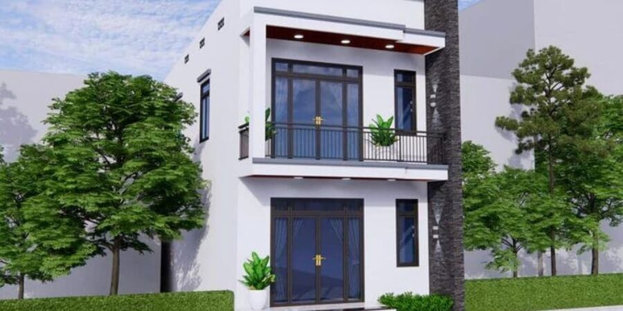 Xem mẫu nhà ống 2 tầng hiện đại
