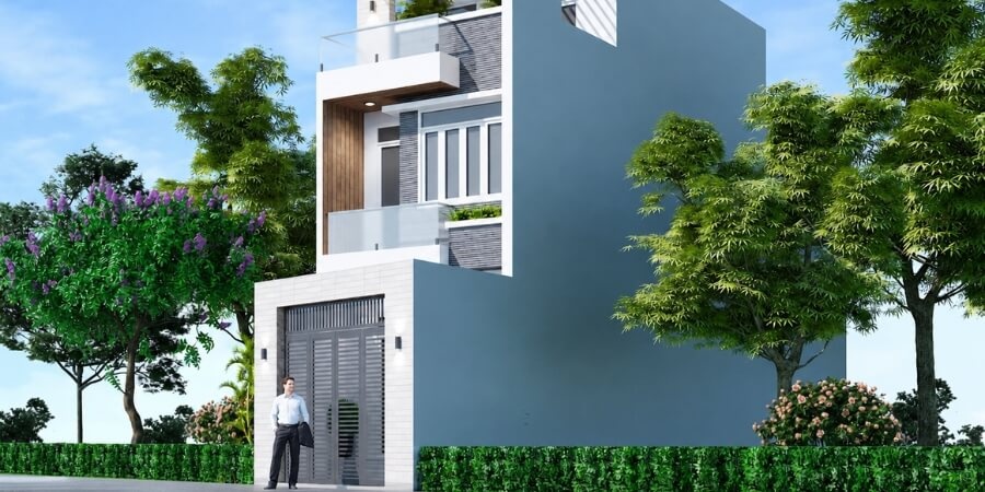 Mẫu nhà ống 2 tầng theo mặt tiền phổ biến hiện nay