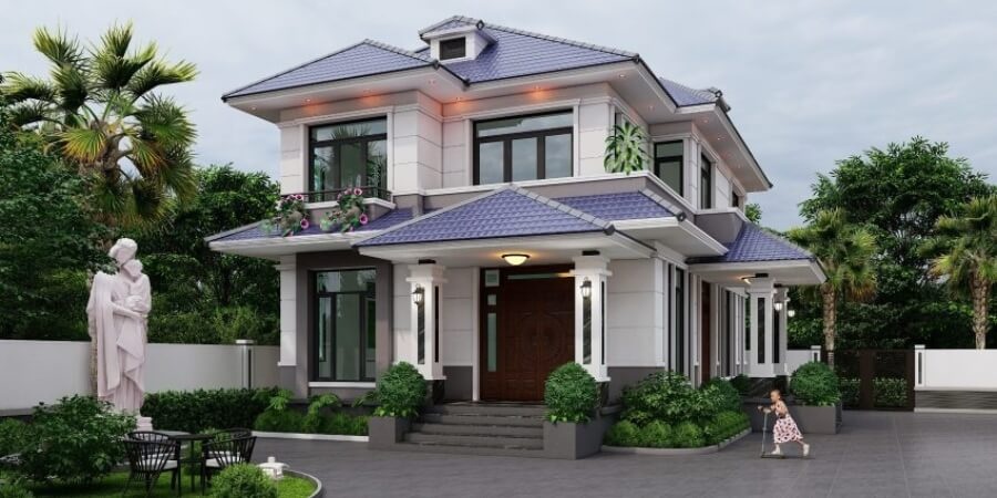 Xem thêm mẫu nhà vườn 2 tầng mái Nhật