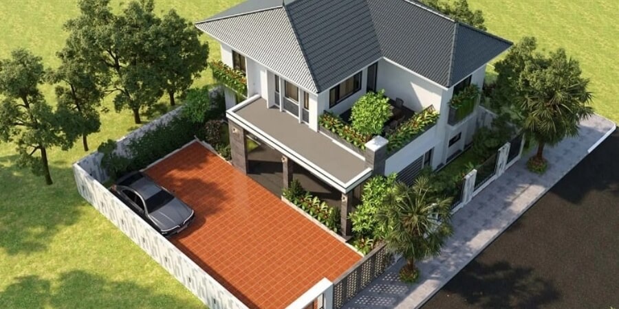 Xem thêm chi tiết mẫu nhà vườn 2 tầng